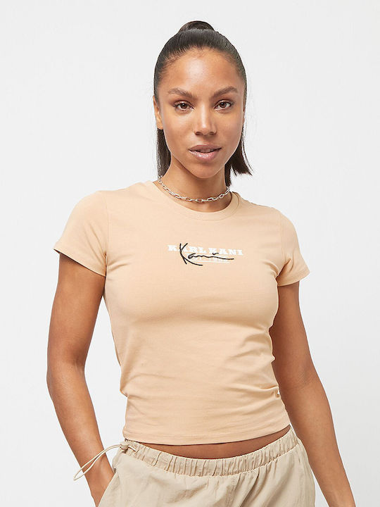 Karl Kani Signature Damen T-shirt Beige