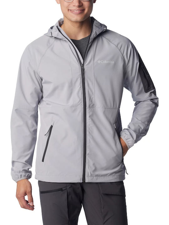 Columbia Ανδρικό Χειμωνιάτικο Μπουφάν Softshell Αδιάβροχο και Αντιανεμικό Γκρι