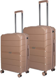 Cardinal Travel Suitcases Hard Pink with 4 Wheels