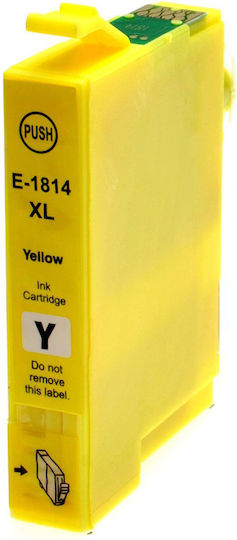 Premium Συμβατό Μελάνι Εκτυπωτή InkJet Epson No 1813XL, RE-T1814XL 13ml Κίτρινο