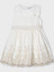 Children's Dress Sleeveless Ecru