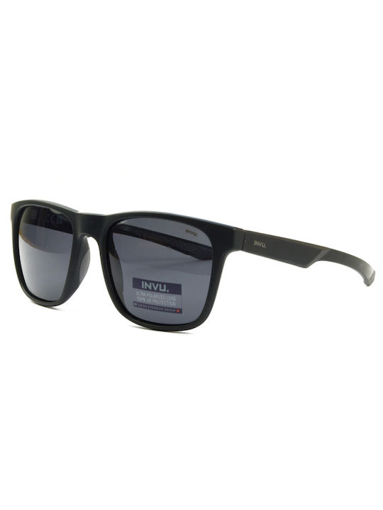 Invu Sonnenbrillen mit Schwarz Rahmen und Gray Linse IB22462A