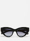 Kaleos Women's Sunglasses with Black Plastic Frame and Black Gradient Lens Campbell 1