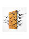 Wallity 3D Mixed Art Μαύρο από Ξύλο 140x70cm