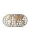 Wallity Wall Decor Gold Made of Metal 120x60cm