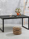 Tisch Stabil Poseidon Black 150x82x75cm