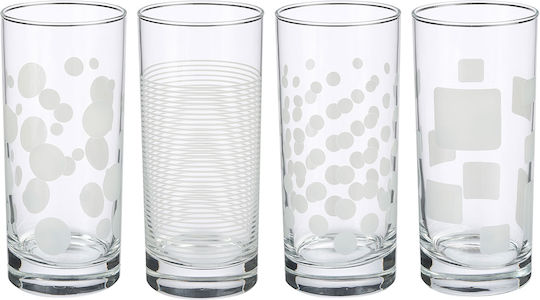 Set Pahare Pentru Apă Din Sticlă 480ml 4 Bucăți