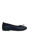 Leather Ballerinas Blue