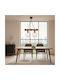 Pakketo Pwl1033 Pendant Light Black Boho with Rope for Socket E27 40x15x60cm