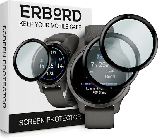Erbord Full Face Tempered Glass for the Garmin Venu 2S 1pcs