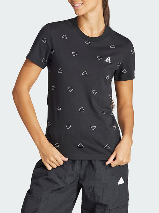 Adidas Damen Sport T-Shirt Schwarz