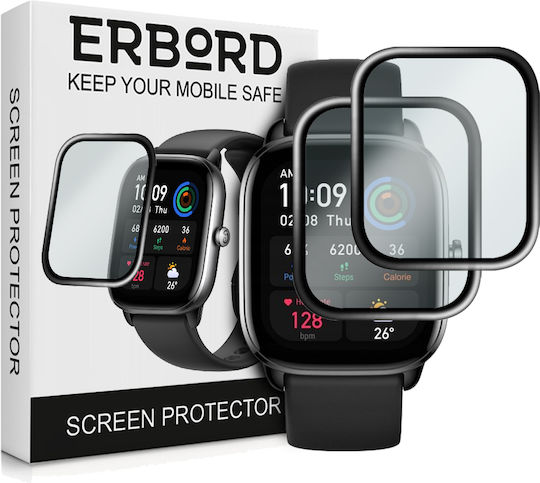 Erbord Vollflächig gehärtetes Glas für das Amazfit GTS 4 Mini 1Stück