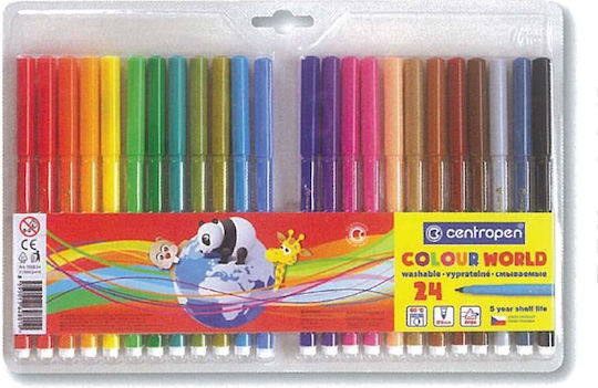 Centropen Lavabili Markere de Desen 1mm Set 3buc