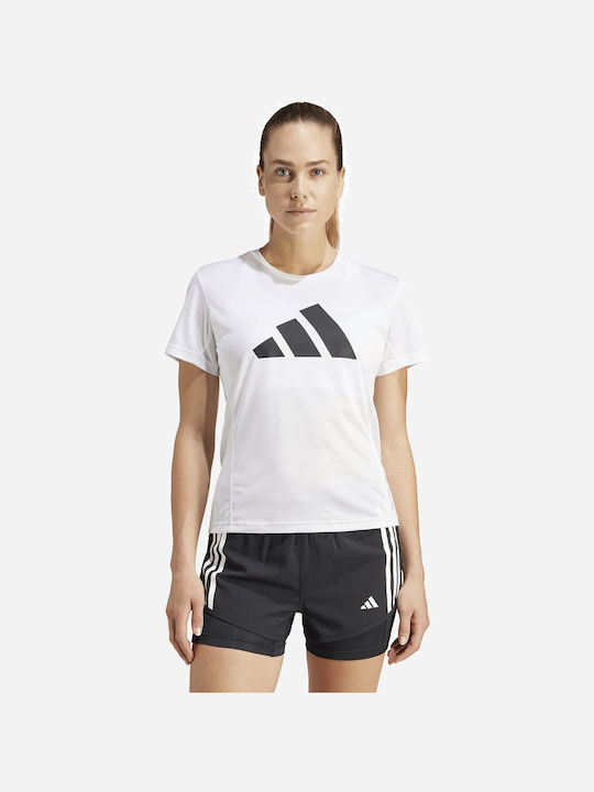 Adidas Femeie Sport Tricou Alb