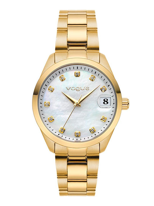 Vogue Women's Watch 31mm Battery with Gold Stai...