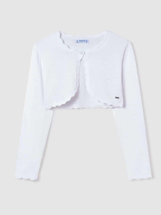 Mayoral Kids Bolero Knitted White