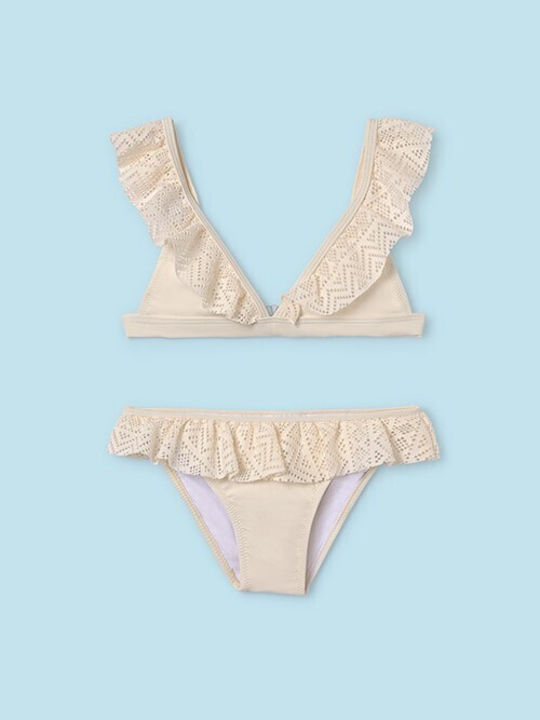 Mayoral Kids Swimwear Bikini Cream