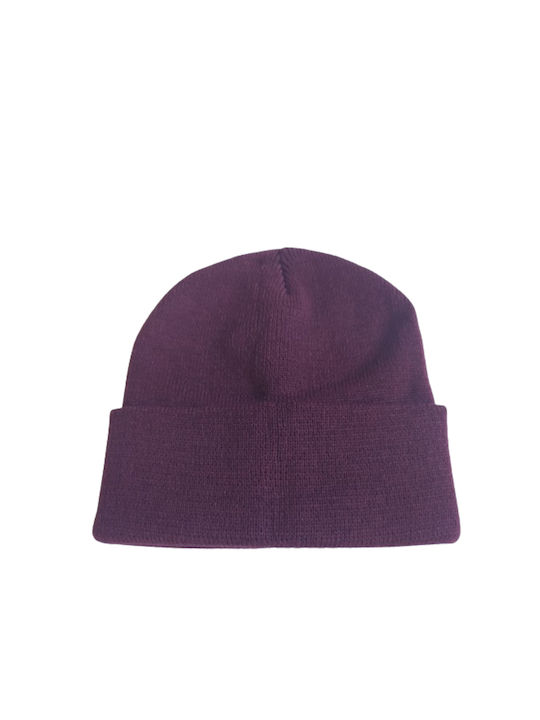 Tipocart Beanie Unisex Căciulă Tricotat în culoarea Burgundy