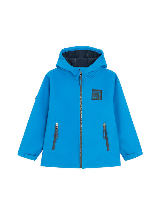 Cool Club Kids Casual Jacket with Lining & Hood Blue