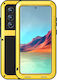 Love Mei Back Cover Metalic Galben (Galaxy S22 Ultra 5G)