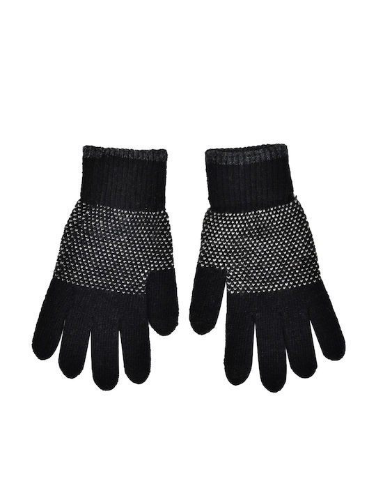 GPA Unisex Knitted Gloves Black