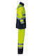 STOP Impermeabil Bărbătesc Costum de Lucru cu benzi reflectorizante Galben