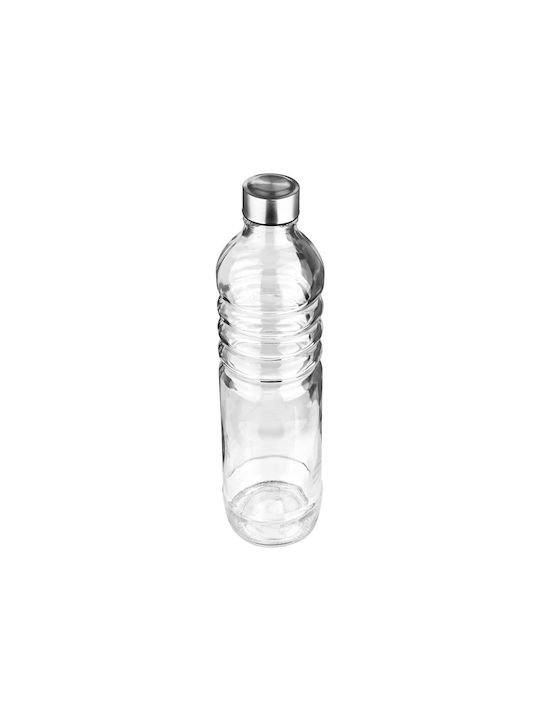 Estia Bottle Water Glass with Screw Cap Transparent 1250ml