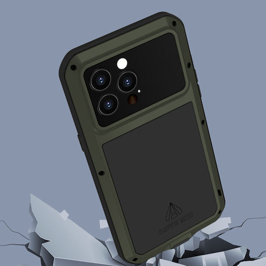 Love Mei Back Cover Metalic Verde (iPhone 14 ProXiaomi 14 Pro)