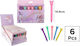 MP Set de creioane colorate cu 6 culori