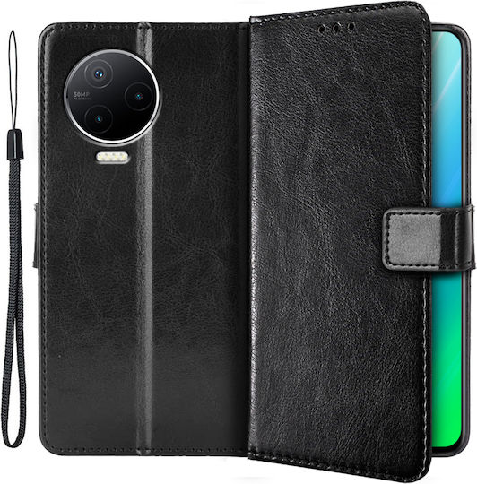 Infinix Wallet Δερματίνης Μαύρο (Infinix Note 12 2023)