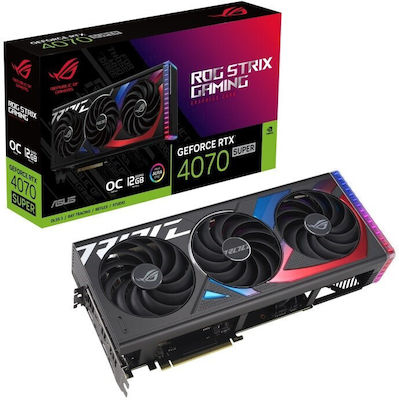 Asus GeForce RTX 4070 Super 12GB GDDR6X Rog Strix Gaming OC Κάρτα Γραφικών