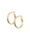 Earrings Hoops made of Gold 14K