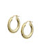 Earrings Hoops made of Gold 14K