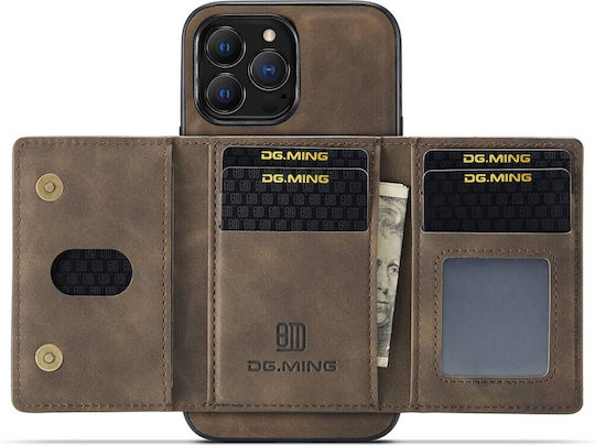 DG.MING Wallet Δερματίνης / Σιλικόνης / Πλαστικό Καφέ (iPhone 14 ProXiaomi 14 Pro)