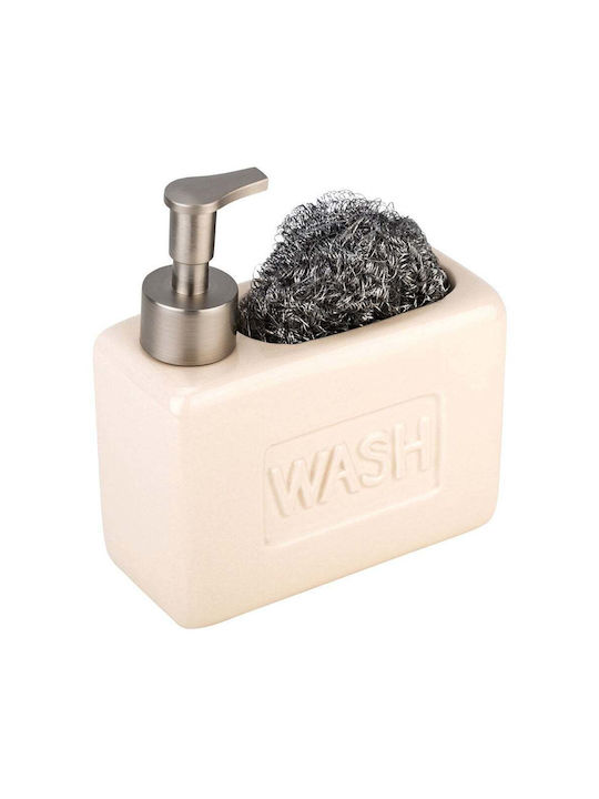 Estia Allure Dispenser Ceramic with Sponge Holder Beige