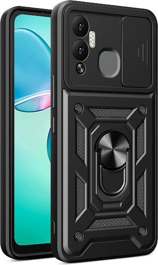 Infinix Back Cover Μεταλλικό Μαύρο (Infinix Hot 12 Play 4G)