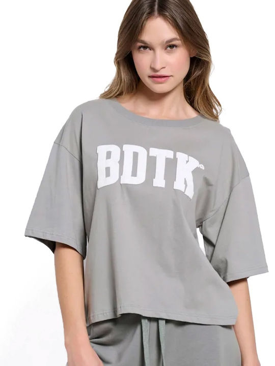 BodyTalk Damen Sportlich Baumwolle Bluse Kurzär...