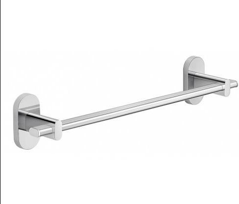 Interflex Ράγα Μπάνιου Μονή Επιτοίχια με Βίδες ​60x60cm Ασημί