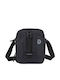 Herren Schulter / Crossbody Tasche Schwarz