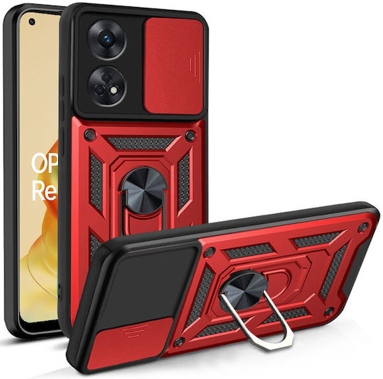 Back Cover Μεταλλικό Κόκκινο (Oppo Reno8 T)