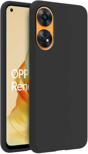 Back Cover Σιλικόνης Μαύρο (Oppo Reno8 T)