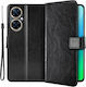Wallet Δερματίνης Μαύρο (Huawei Nova 11i)