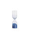 Glass Office Decor Accessory Hourglass from Glass in Blue Color