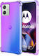 Motorola Gradient Dropproof Back Cover Plastic / Silicon Violet (Motorola Moto G54 5G)