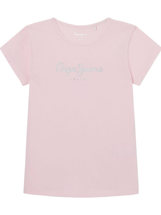Pepe Jeans Kinder-T-Shirt Rosa Hana Glitter