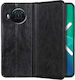 Wallet Leather / Silicone Black (Nokia X10)