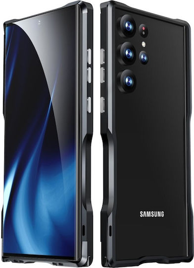 Luphie Bumper Μεταλλικό Μαύρο (Galaxy S23 Ultra)
