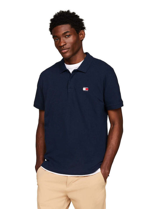 Tommy Hilfiger Men's Short Sleeve Blouse Polo Blue