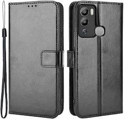 Crazy Horse Wallet Μαύρη (Infinix Hot 12i 4G)