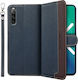 Khazneh Book Piele artificială Albastru (Xperia 10 IV)